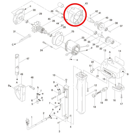 KEYANG Gear Cover 2043311 for D-23