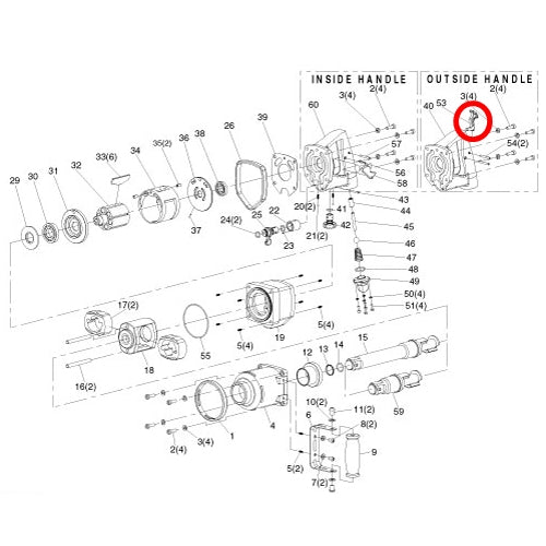 SP VESSEL Throttle Lever for SP-1192EX-2