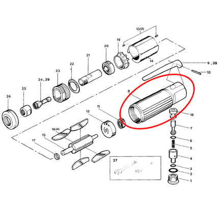 SP VESSEL Motor Housing for SP-1200