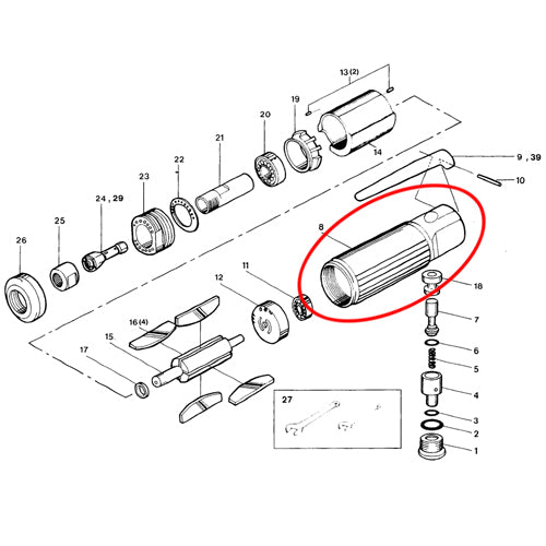 SP VESSEL Motor Housing for SP-1200
