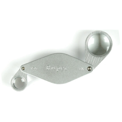 PEAK Double-Sided Magnifier (LEAF) RF30-2 15x 15mm/8x 28mm
