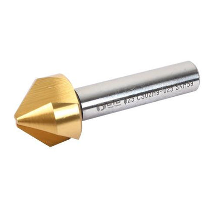 DYC 3-Flute Countersink 10mm–50mm, TiN Coated