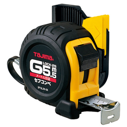 TAJIMA Sef Safety-Holder Tape Measure 5.5–7.5 m 25 mm SF-GL25-55BL