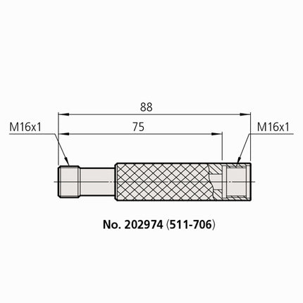 MITUTOYO Cylinder Bore Gauge Extension Rod