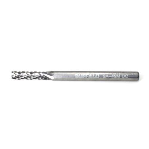 SESHIN BUFFALO Carbide Rotary Burr, Cylindrical (SA), 3mm Shank, Double Cut, Ø2.5×11mm