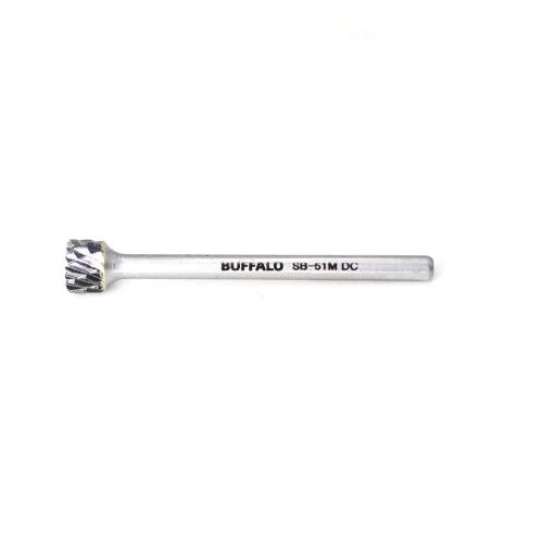 SESHIN BUFFALO Carbide Rotary Burr, Cylindrical, End Cut (SB), 3mm Shank, Double Cut, Ø6.3×4.7mm