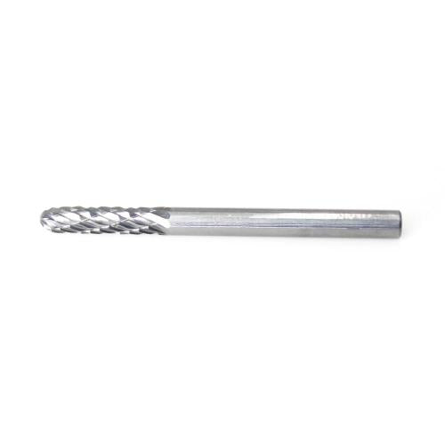 SESHIN BUFFALO Carbide Rotary Burr, Cylindrical, Ball Nose (SC), 3mm Shank, Double Cut, Ø3×14mm, L38mm