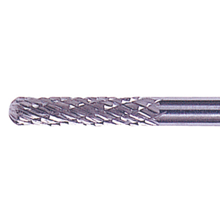 SESHIN BUFFALO Carbide Rotary Burr, Cylindrical, Ball Nose (SC), 3mm Shank, Double Cut, Ø3×14mm, L60–100mm