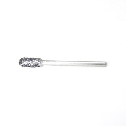 SESHIN BUFFALO Carbide Rotary Burr, Cylindrical, Ball Nose (SC), 3mm Shank, Double Cut, Ø6.3×12.7mm