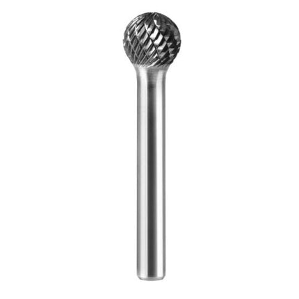 SESHIN BUFFALO Carbide Rotary Burr, Ball (SD), 6mm Shank, Double Cut, Ø6×5mm–25×24mm