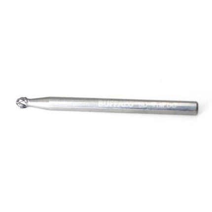 SESHIN BUFFALO Carbide Rotary Burr, Ball (SD), 3mm Shank, Double Cut, Ø2.5×2.3mm