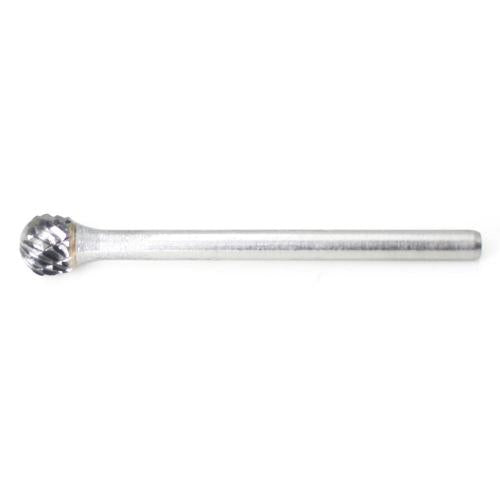 SESHIN BUFFALO Carbide Rotary Burr, Ball (SD), 3mm Shank, Double Cut, Ø6.3×5mm