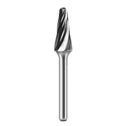 TNC SHARK Carbide Rotary Burr, Taper, Radius End (SL) for Aluminium, Single Cut