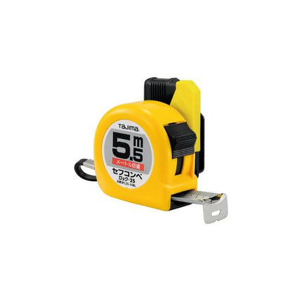 TAJIMA Sef Safety-Holder Tape Measure 5.5–7.5 m 25 mm