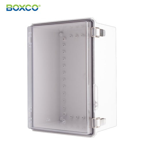 BOXCO Terminal Box, Plastic Enclosure, Hinge Type, ABS, Transparent Cover BC-ATP-253518