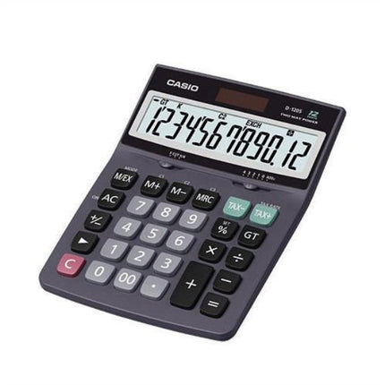 CASIO Calculator, 12-Digit, Black D-120F
