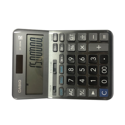 CASIO Calculator, 12-Digit, Gray DF-120FM 32.6x126.5xH179.5mm