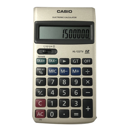 CASIO Calculator, 12-Digit HL-122TV-W 19.5x77x141mm