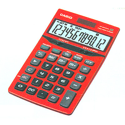 CASIO Calculator, 12-Digit (LCD, Gold) JW-200SC-G