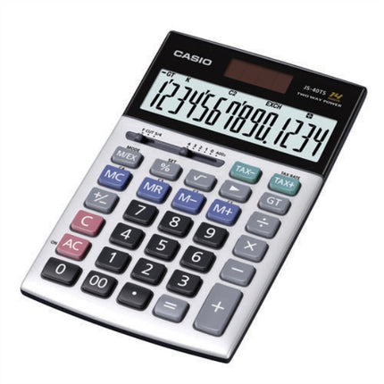 CASIO Calculator, 14-Digit (Large, Black) JS-40B