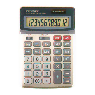 CASIO Calculator, 12-Digit (Large) PD-322 135x197x38mm