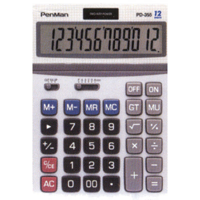 CASIO Calculator, 12-Digit (Large) PD-355 130x185x34mm