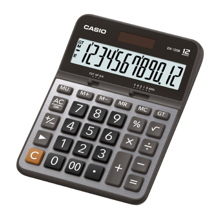 CASIO Calculator, 12-Digit (Two-Way, Medium) DX-120B