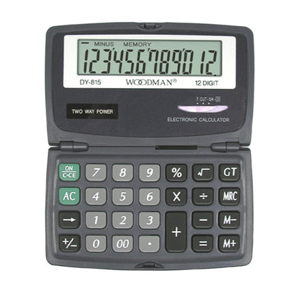 CASIO Calculator, 12-Digit (Foldable, WOODMAN) DY-815