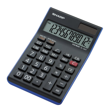 CASIO Calculator, 12-Digit (Black, SHARP) EL-124T