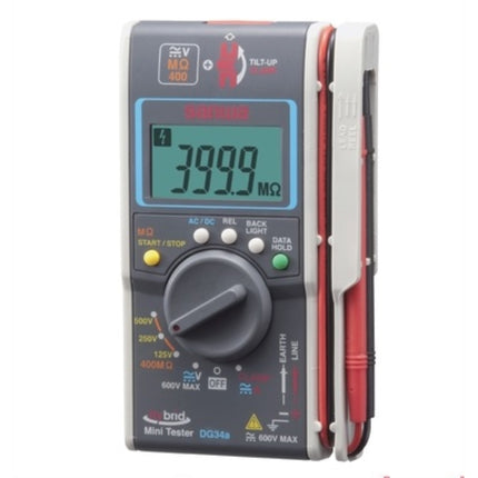 SANWA Digital Insulation Resistance Tester and Clamp Meter SW-DG34A