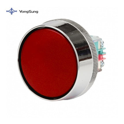 YONGSUNG Super Emergency Push Button Switch, Momentary, Red, 1a1b, YS ASEP137-11RD