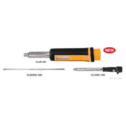 TOHNICHI Torque Wrench, Interchangeable Head, Grip Type CL50N-15D 10-50N.M