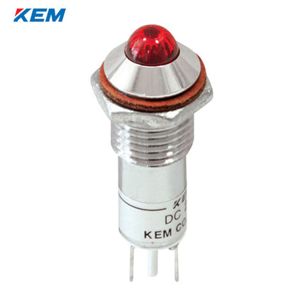 KEM KEM LED Indicator Light, Ø10mm, High-Brightness, DC12V, Red KLHRAU-10D12R