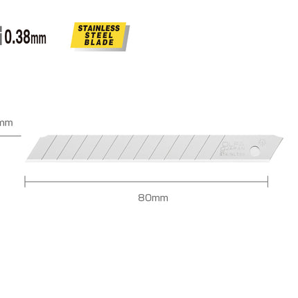 OLFA Stainless Snap-Off Blade (AB-10S)