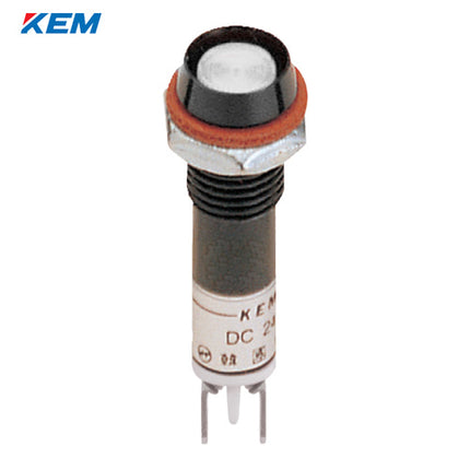 KEM KEM LED Indicator Light, Ø8mm, High-Brightness, AC110V, White KLDSU-08A110-W
