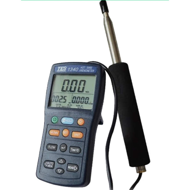 TES Digital Anemometer/Airflow Meter (Probe Type) TES-1340