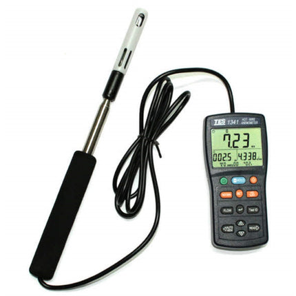 TES Digital Anemometer/Airflow Meter, Temperature (Multifunction Weather Meter) TES-1341N