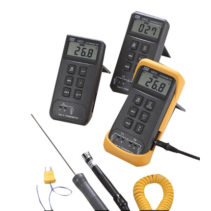 TES Digital Surface Thermometer, 2-Channel TES-1303