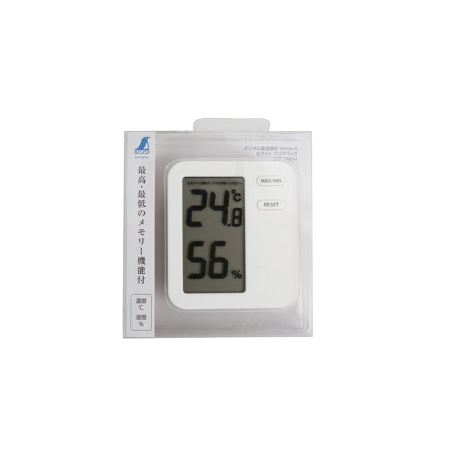 SHINWA Digital Mini Thermo-Hygrometer, White S-73044