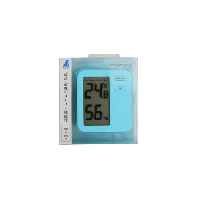 SHINWA Digital Mini Thermo-Hygrometer, Blue S-73048