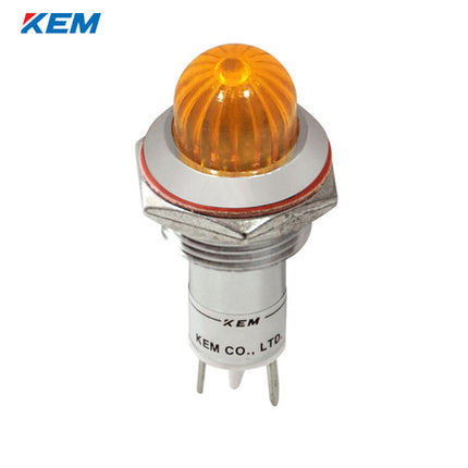 KEM KEM LED Indicator Light, Ø16mm, High-Brightness, AC220V, Yellow KLCRAU-16A220Y