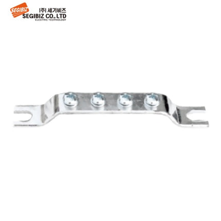 SEGIBIZ Grounding Busbar Terminal Block (Ground Bar), 1-Row, 4P SG-EB-4P