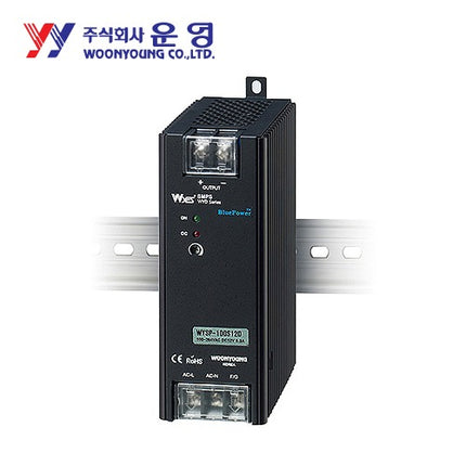 WOONYOUNG Switching Power Supply (SMPS), DIN Rail Mount WYSP-120S24DP