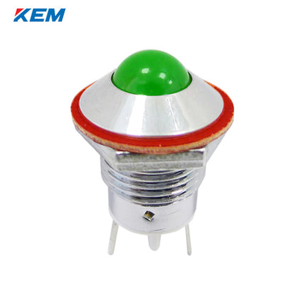 KEM KEM LED Indicator Light, Ø12mm, Standard-Brightness, DC3V, Green KLH-12D03G