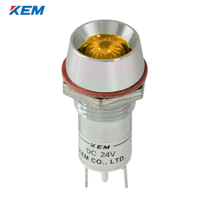 KEM KEM LED Indicator Light, Ø12mm, High-Brightness, AC220V, Yellow KLRAU-12A220Y
