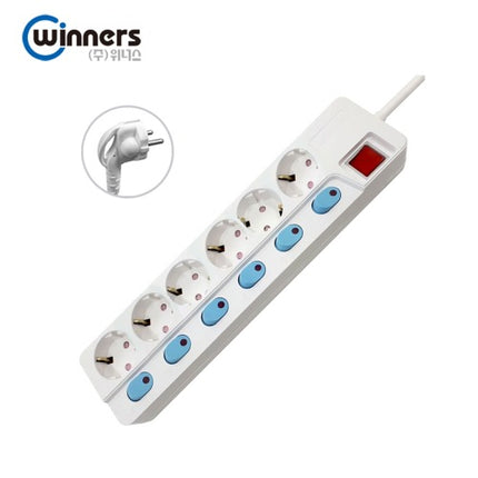 WINNERS Power Strip (Multi-Tap Cord), 1.5 m (Pack of 20) WMI1-B10681V