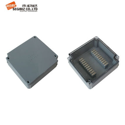 SEGIBIZ Terminal Box, Plastic Pin Box, Gray SG-TB-20P15G