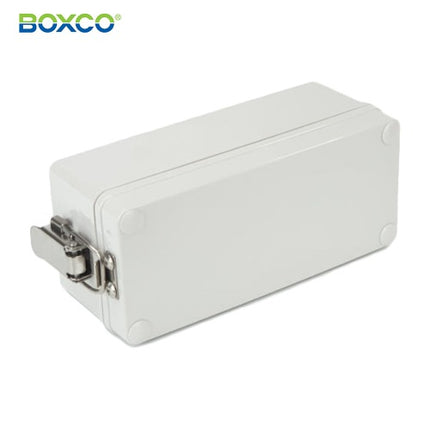 BOXCO Terminal Box, Plastic Enclosure, Hinge Type, ABS, Gray Cover BC-AGH-180807