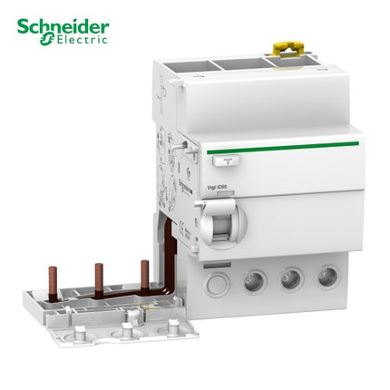 SCHNEIDER Miniature Circuit Breaker, 3P, 40A, 300mA, Earth Leakage Protection, AC A9V44340