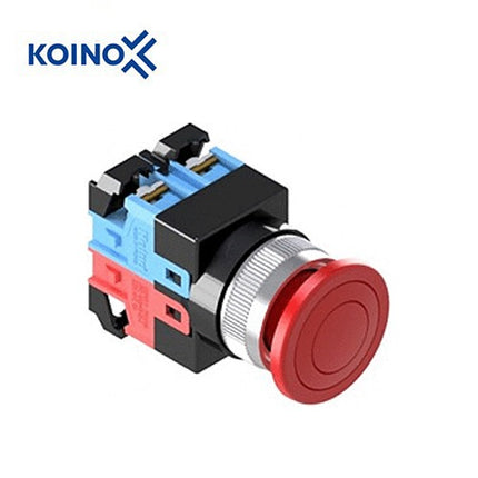 KOINO Push Button Switch, Non-Illuminated, Ø30mm, Red, 1a1b Contact KH3081EB-11R
